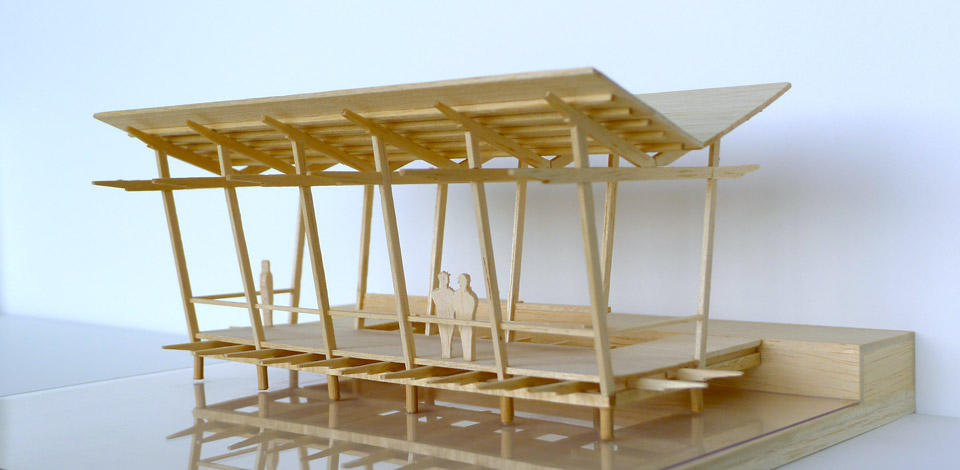 <p>Brandt's Creek Pavillion - Kelowna, BC</p><p>Preliminary design proposal for a lakeside birdwatching pavillion located in a bird sanctuary - 2004.</p>